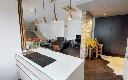 3D PREHLIADKA - ZARIADENÝ MODERNÝ 3izb. MEZONET., ul. LEŠKOVA, STARÉ MESTO