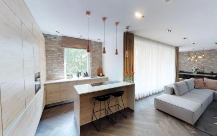 3D PREHLIADKA - ZARIADENÝ MODERNÝ 3izb. MEZONET., ul. LEŠKOVA, STARÉ MESTO