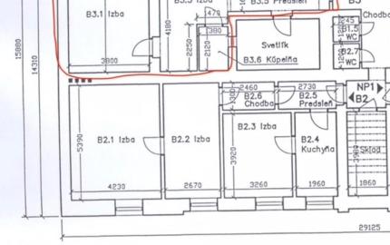 Na predaj investičný 2,5izb. byt, U. Lešková, Staré mesto